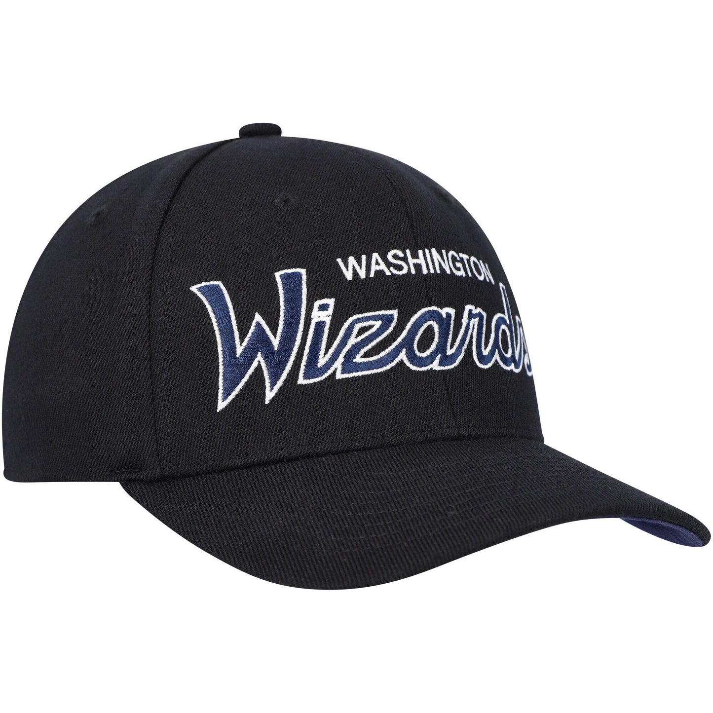 Men's Mitchell & Ness NBA Team Script 2.0 Stretch Snapback Wizards