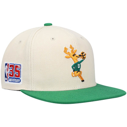 Mitchell & Ness Men's NBA 35Th Side Snapback Hwc Bucks Snapback Caps