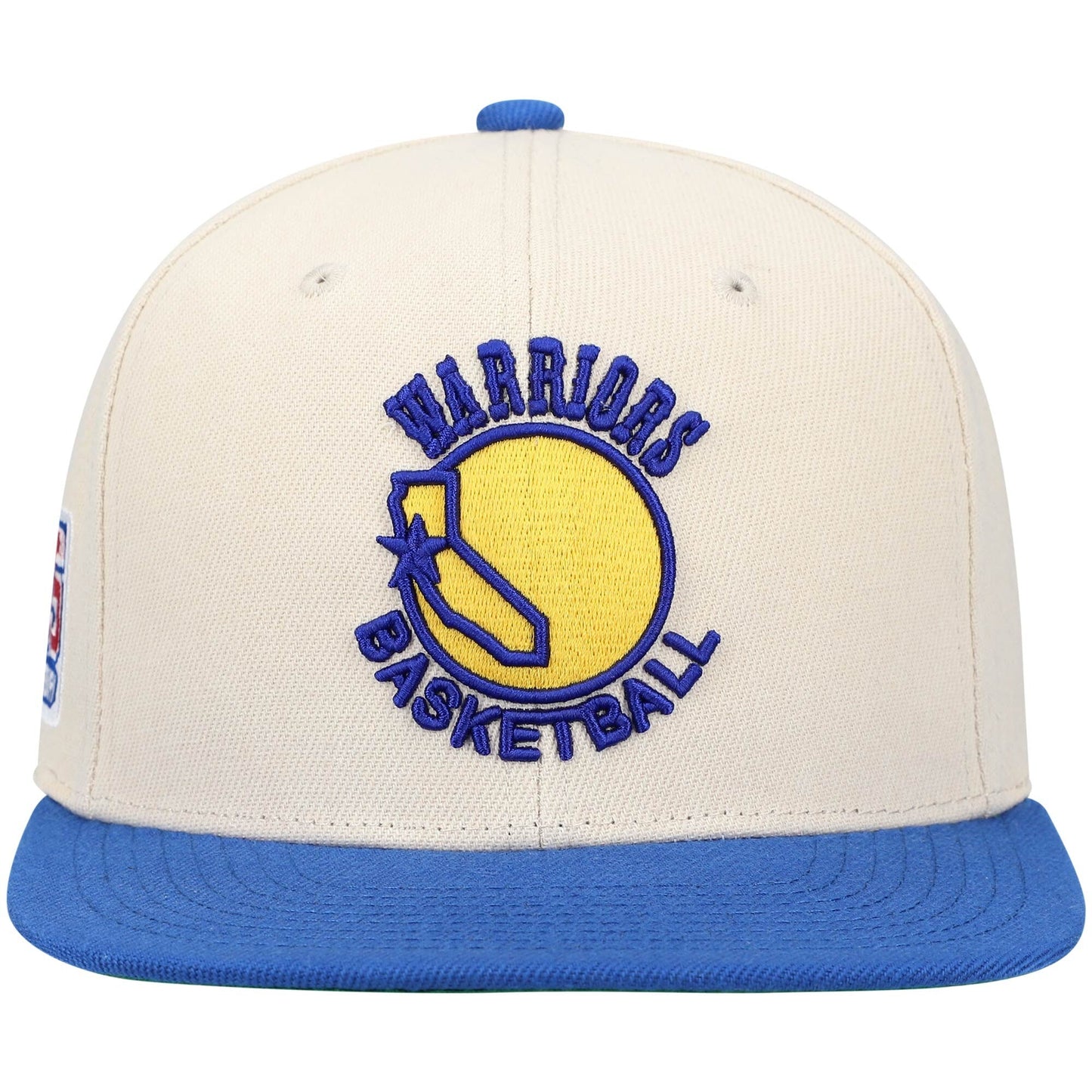 Men's Mitchell & Ness NBA 35Th Side Snapback Hwc Warriors