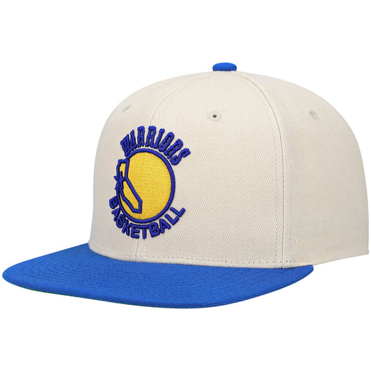 Men's Mitchell & Ness NBA 35Th Side Snapback Hwc Warriors