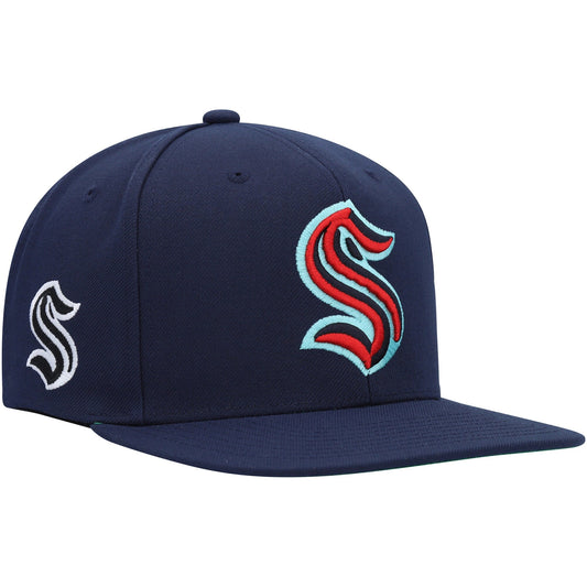 Mitchell & Ness Men's NHL Alternate Flip Snapback Kraken Snapback Caps