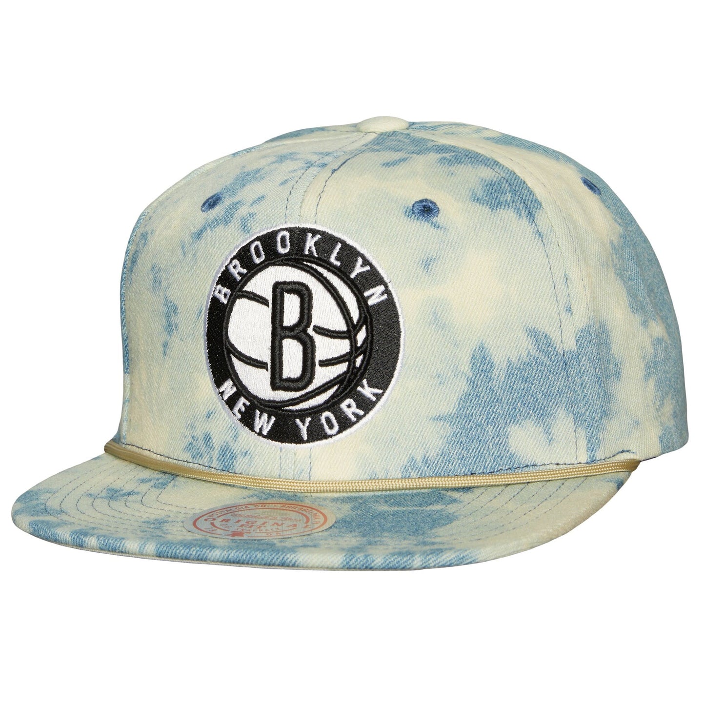 Men's Mitchell & Ness NBA Acid Wash Snapback Nets - Blue