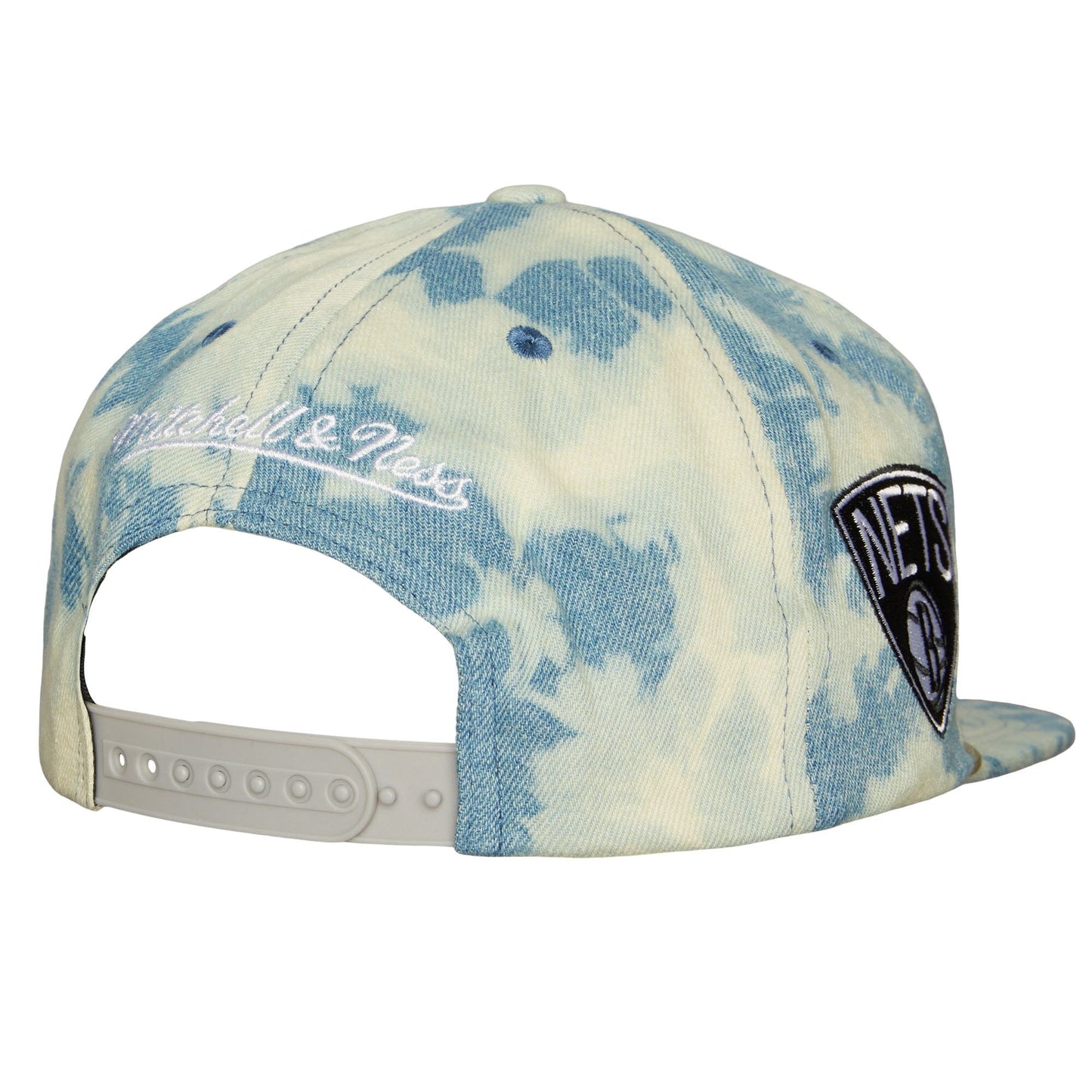 Men's Mitchell & Ness NBA Acid Wash Snapback Nets - Blue