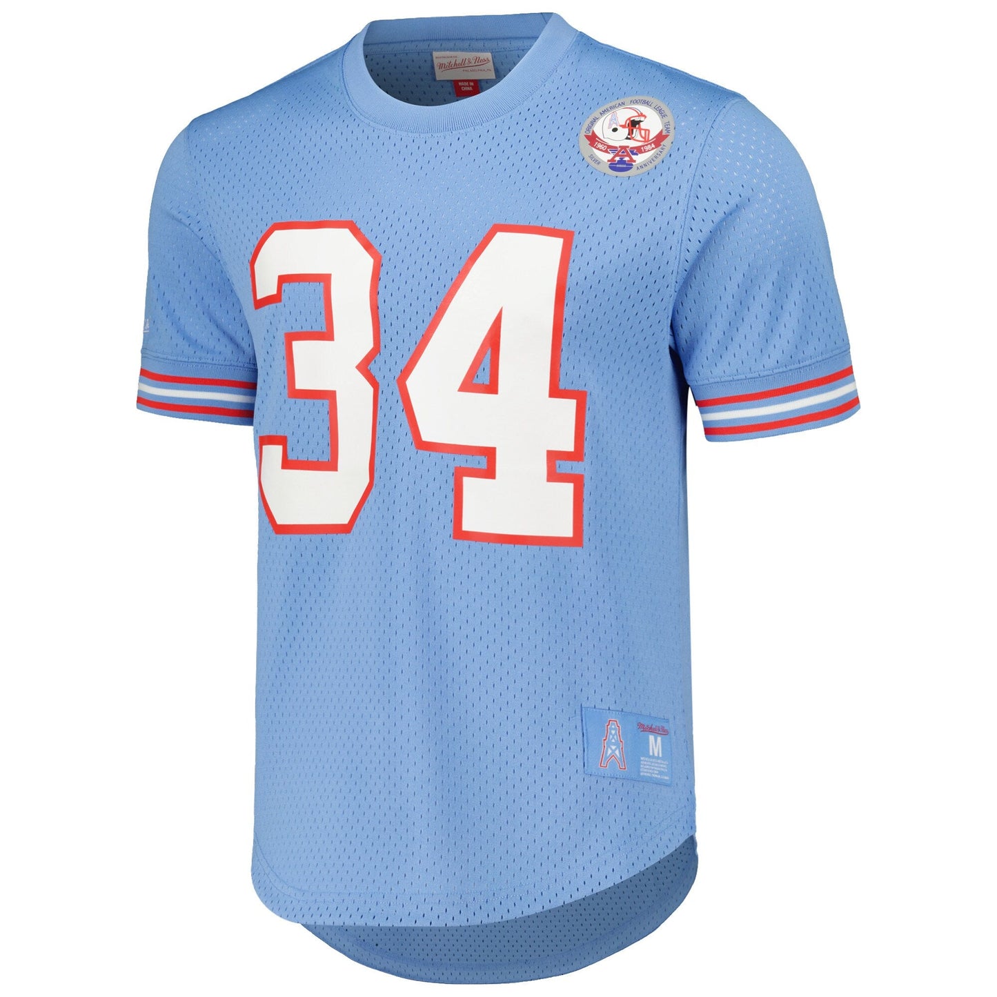 Men's Mitchell & Ness NFL N&N Mesh Crewneck Oilers 1983 Earl Campbell