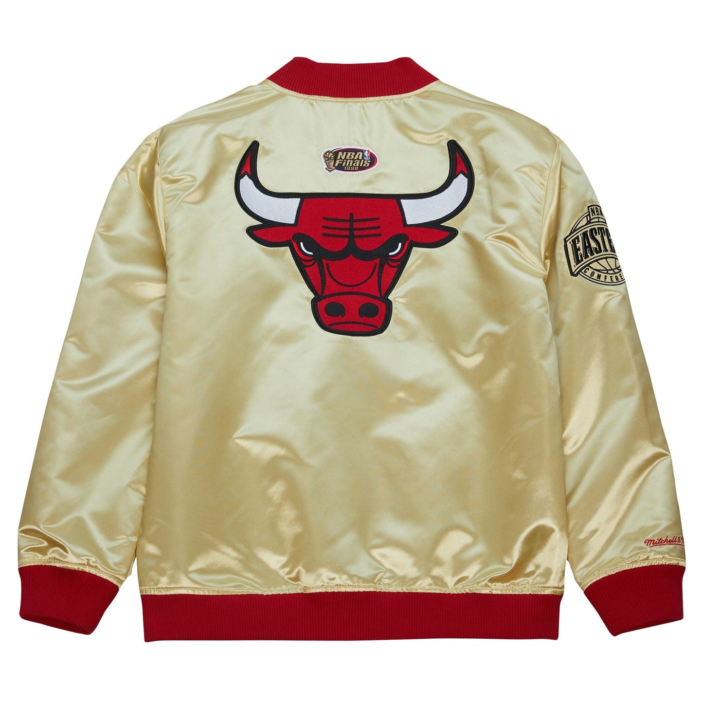 Men's Mitchell & Ness Team Og 2.0 Lightweight Satin Jacket Vintage Logo Bulls