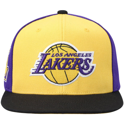 Mitchell & Ness Men's NBA On The Block Snapback Lakers Snapback Caps