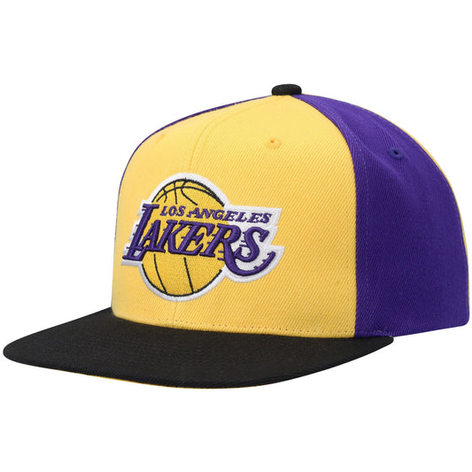 Men's Mitchell & Ness NBA On The Block Snapback Lakers