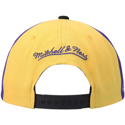Mitchell & Ness Men's NBA On The Block Snapback Lakers Snapback Caps