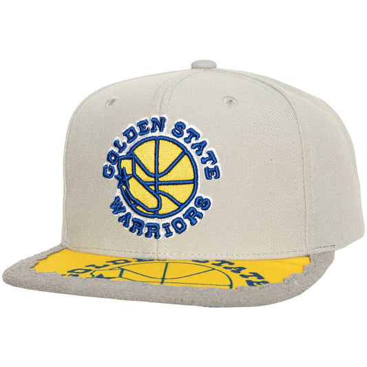Men's Mitchell & Ness NBA Munch Time Snapback Hwc Warriors