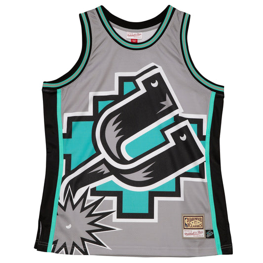 Men's Mitchell & Ness Blown Out Fashion Jersey Spurs