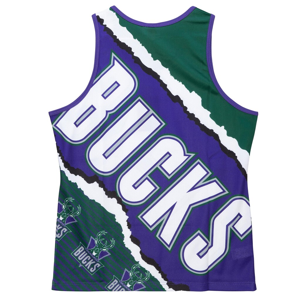 Mitchell & Ness Men's Jumbotron 2.0 Sublimated Tank Bucks