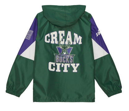 Mitchell & Ness Men's NBA Team Origins Pullover Anorak Bucks