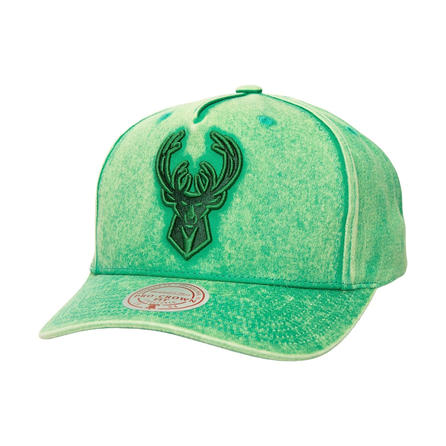 Mitchell & Ness Men's NBA Washed Out Tonal Pro Snapback Bucks Snapback Caps