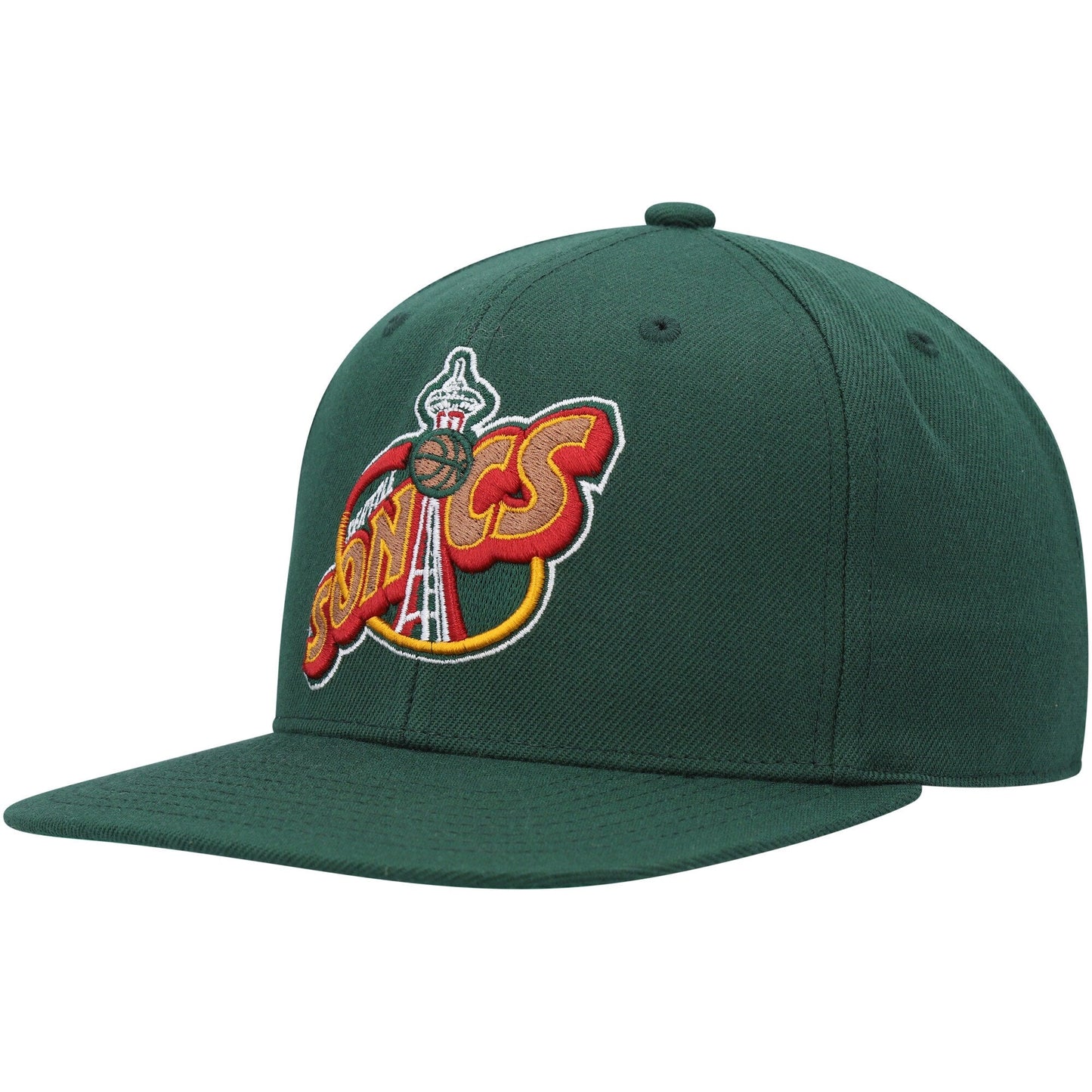 Mitchell & Ness Men's NBA Team Ground 2.0 Fitted Hwc Supersonics Fitted Caps