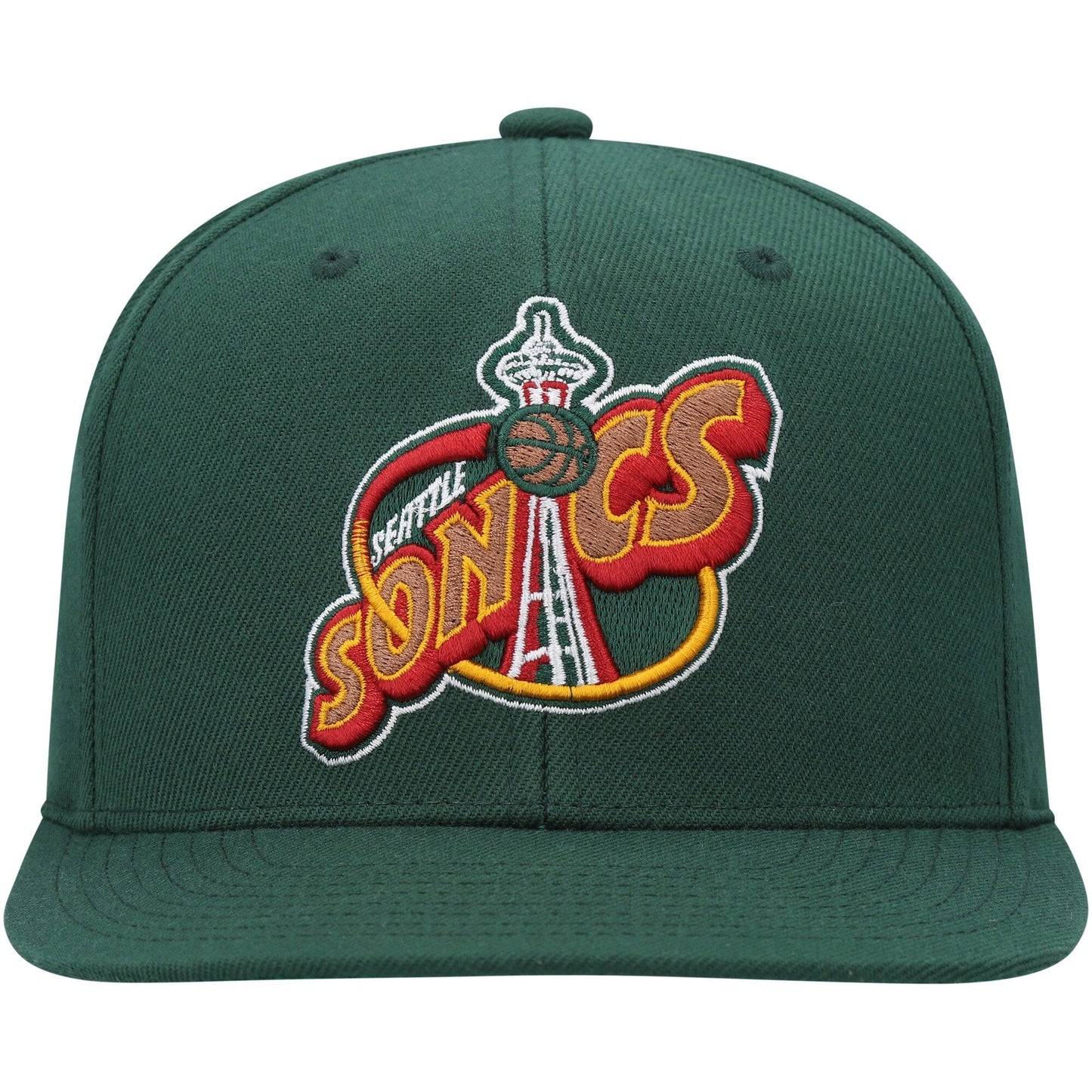 Mitchell & Ness Men's NBA Team Ground 2.0 Fitted Hwc Supersonics Fitted Caps