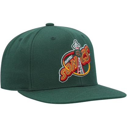 Mitchell & Ness Men's NBA Team Ground 2.0 Fitted Hwc Supersonics Fitted Caps