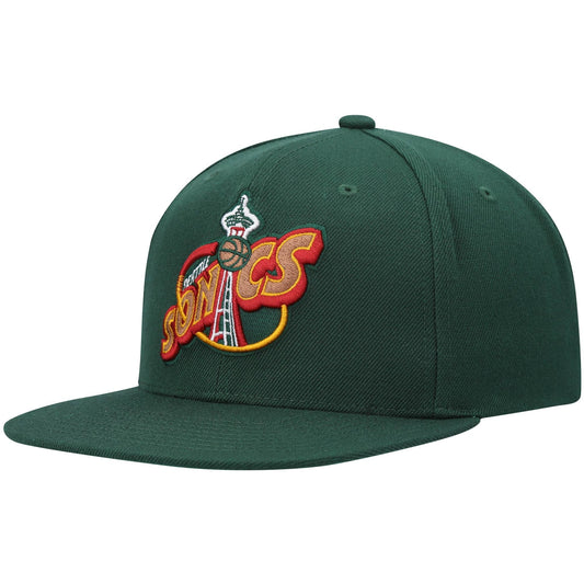Men's Mitchell & Ness NBA Team Ground 2.0 Snapback Hwc Supersonics