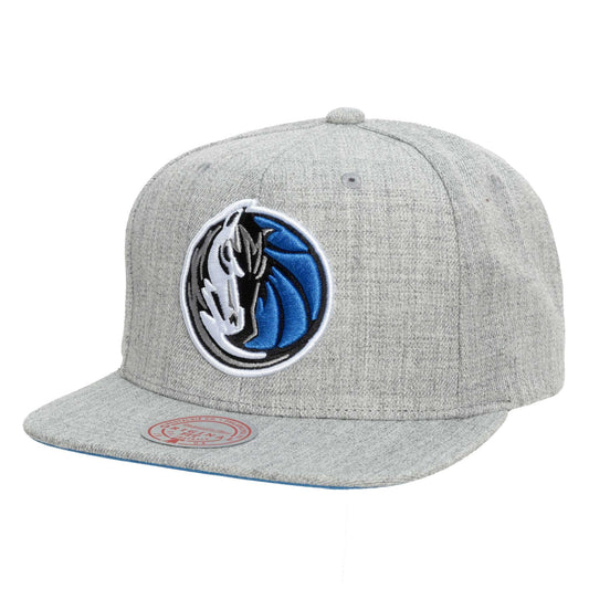 Men's Mitchell & Ness NBA Team Heather 2.0 Snapback Mavericks
