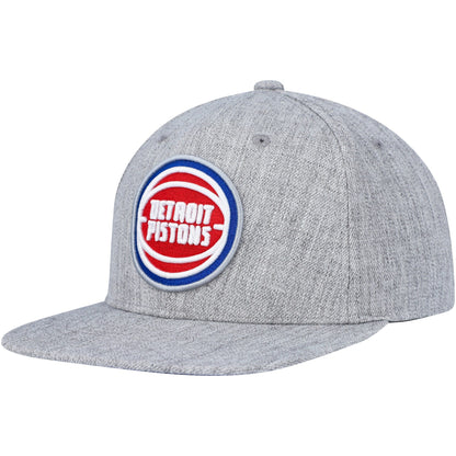 Mitchell & Ness Men's NBA Team Heather 2.0 Snapback Pistons Snapback Caps