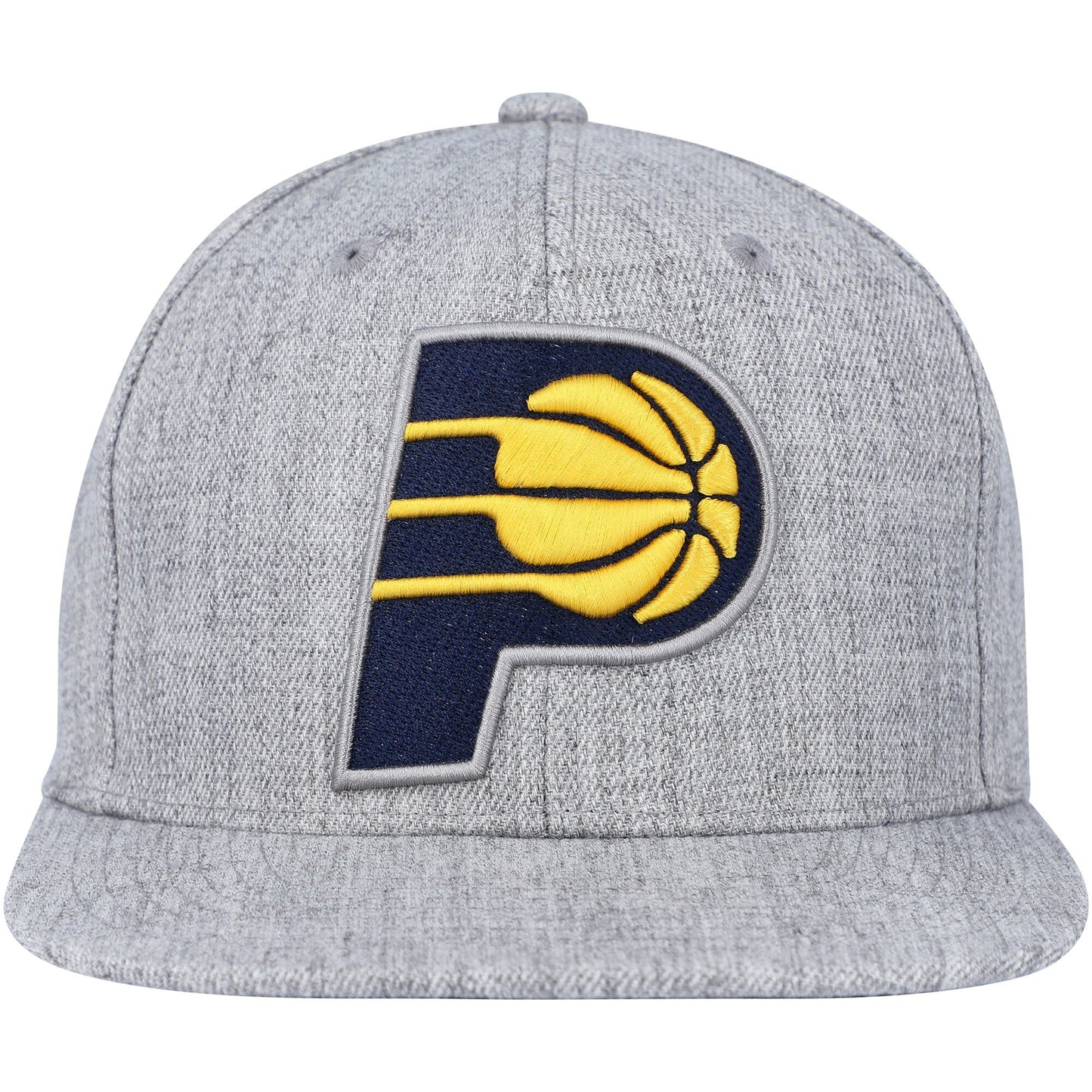 Men's Mitchell & Ness NBA Team Heather 2.0 Snapback Pacers