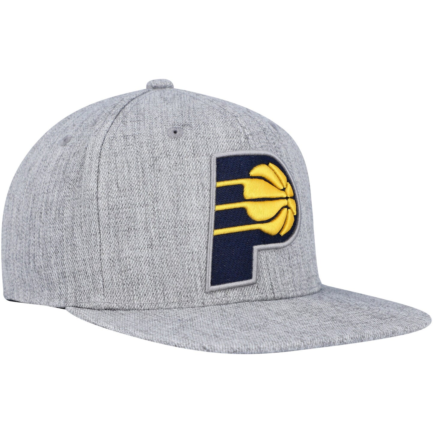 Men's Mitchell & Ness NBA Team Heather 2.0 Snapback Pacers