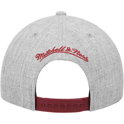 Mitchell & Ness Men's NBA Team Heather 2.0 Snapback Heat Snapback Caps