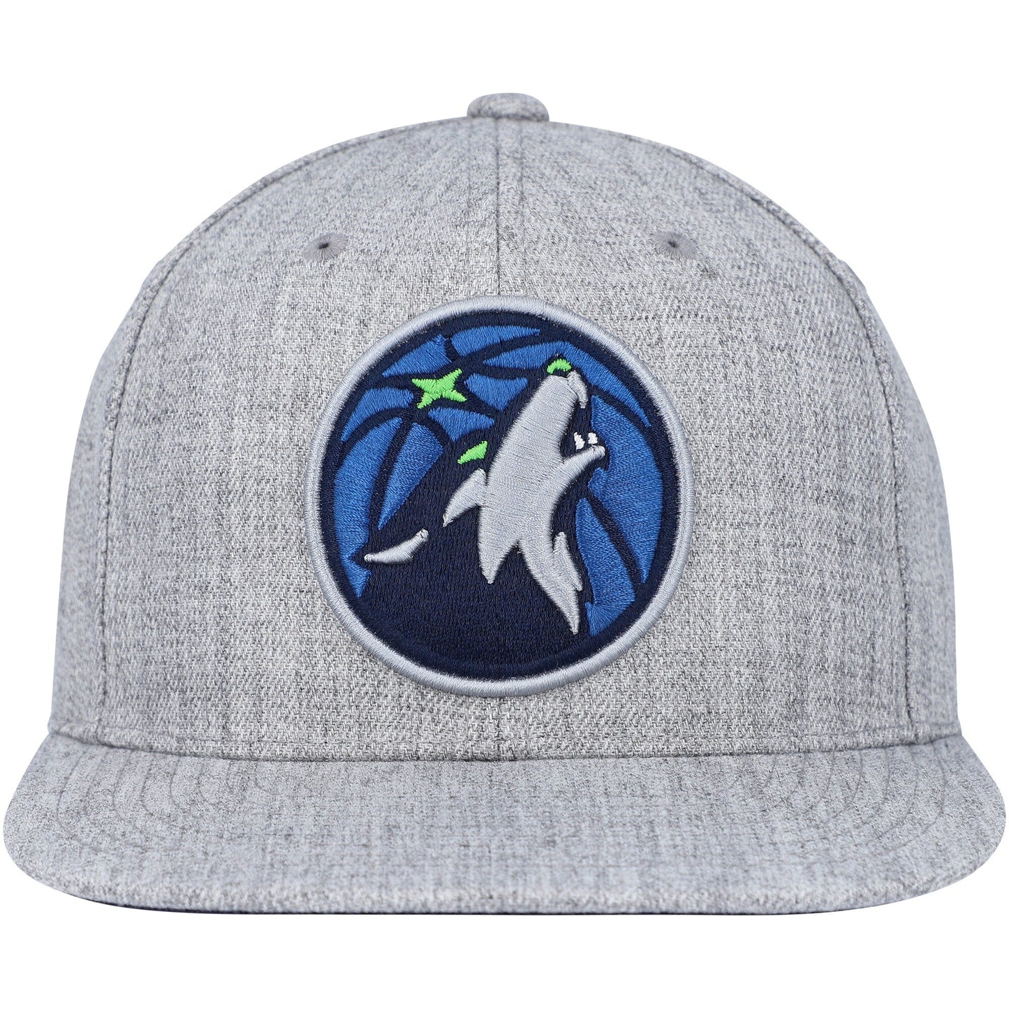 Mitchell & Ness Men's NBA Team Heather 2.0 Snapback Timberwolves Snapback Caps