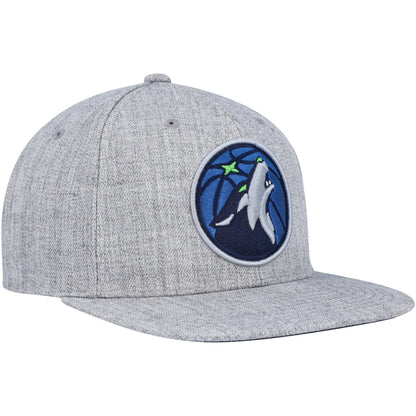 Mitchell & Ness Men's NBA Team Heather 2.0 Snapback Timberwolves Snapback Caps
