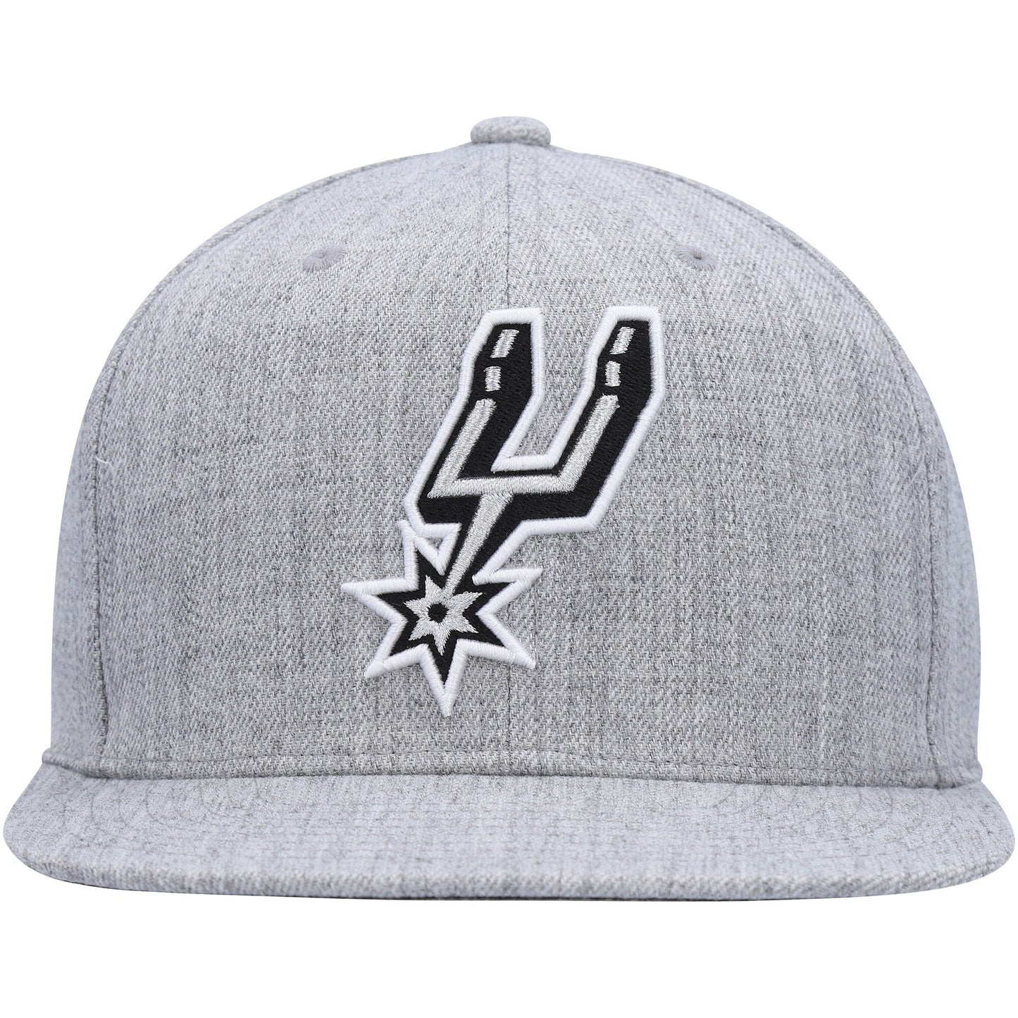Men's Mitchell & Ness NBA Team Heather 2.0 Snapback Spurs