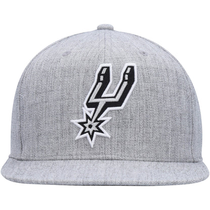Mitchell & Ness Men's NBA Team Heather 2.0 Snapback Spurs Snapback Caps