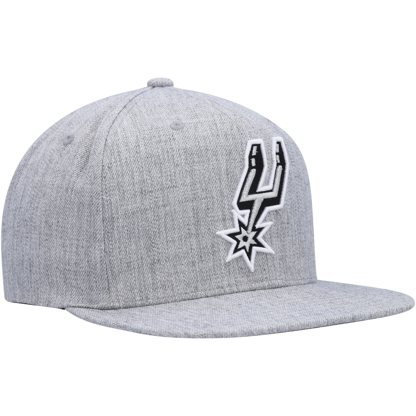 Mitchell & Ness Men's NBA Team Heather 2.0 Snapback Spurs Snapback Caps