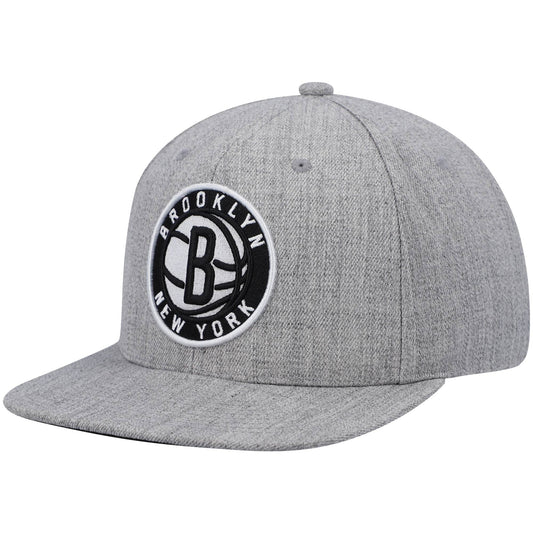 Mitchell & Ness Men's NBA Team Heather 2.0 Snapback Nets Snapback Caps