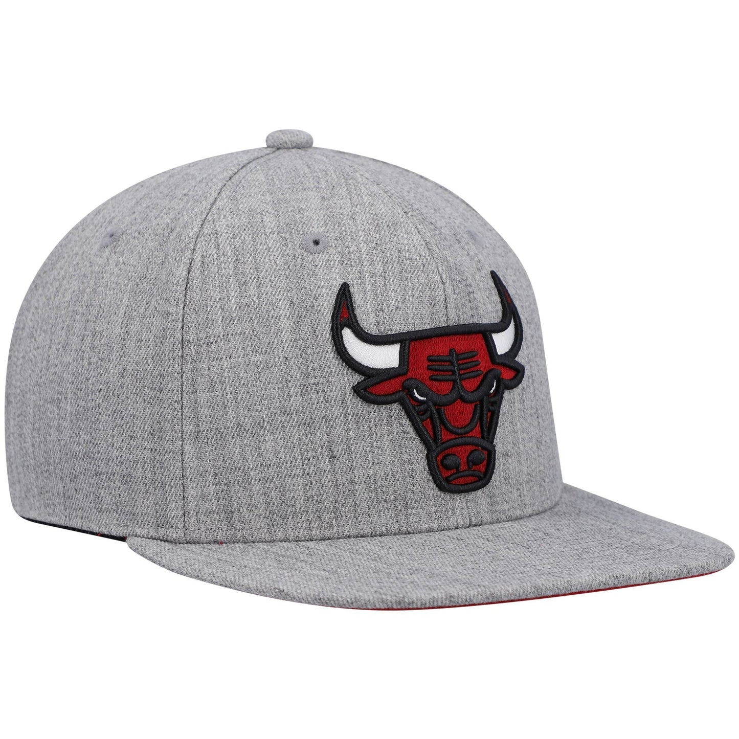 Men's Mitchell & Ness NBA Team Heather 2.0 Snapback Bulls