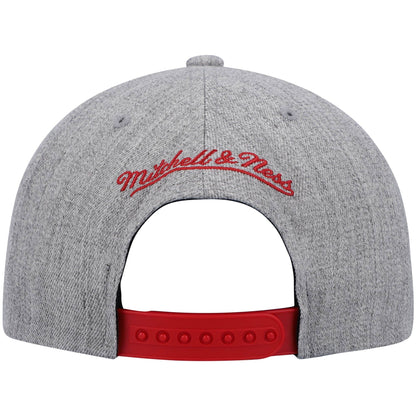 Mitchell & Ness Men's NBA Team Heather 2.0 Snapback Bulls Snapback Caps
