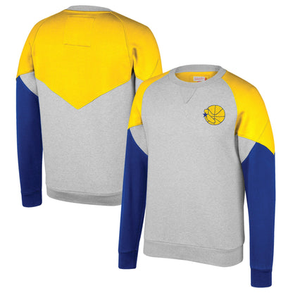 Mitchell & Ness Men's NBA Golden State Warriors Trading Block Crew