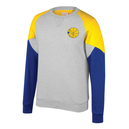 Mitchell & Ness Men's NBA Golden State Warriors Trading Block Crew