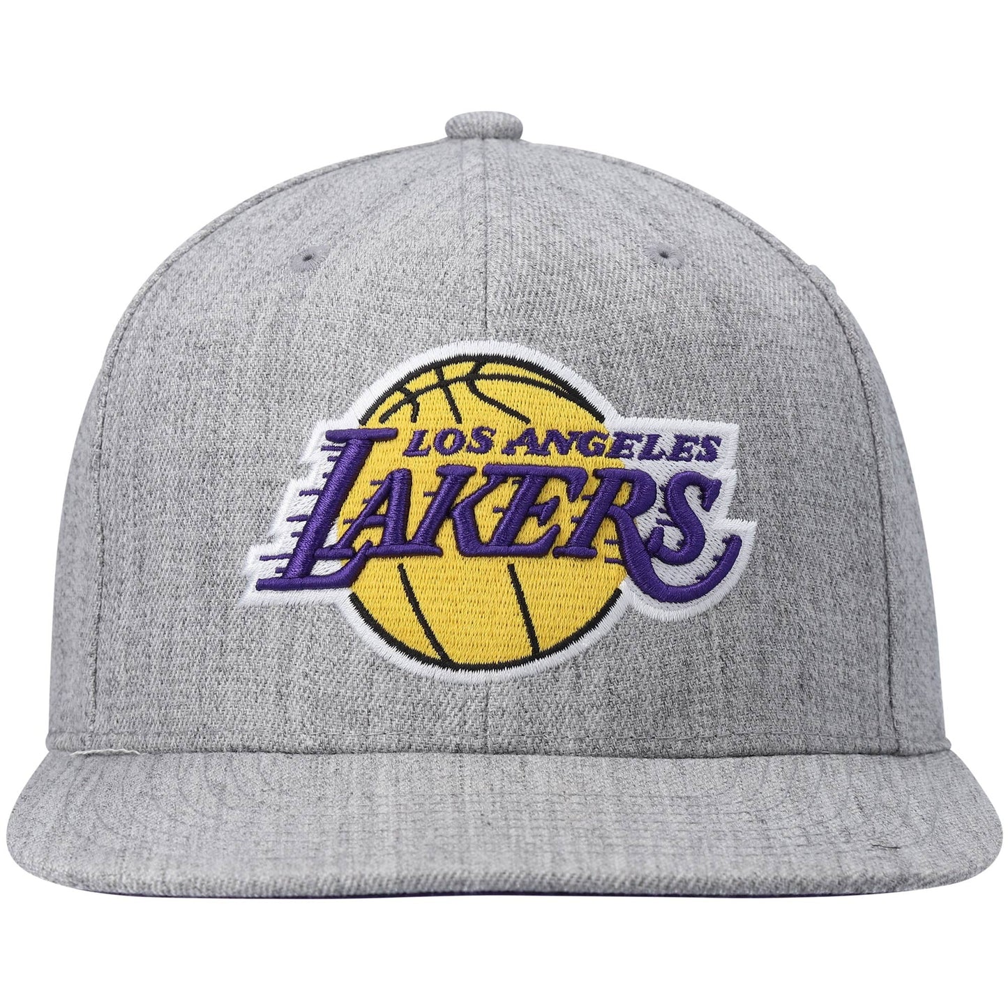 Men's Mitchell & Ness NBA Team Heather 2.0 Snapback Lakers
