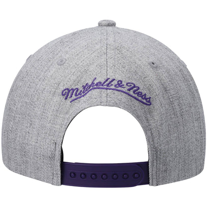 Mitchell & Ness Men's NBA Team Heather 2.0 Snapback Lakers Snapback Caps