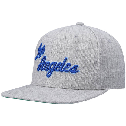 Mitchell & Ness Men's NBA Team Heather 2.0 Snapback Hwc Lakers Snapback Caps