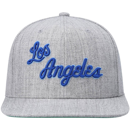 Mitchell & Ness Men's NBA Team Heather 2.0 Snapback Hwc Lakers Snapback Caps