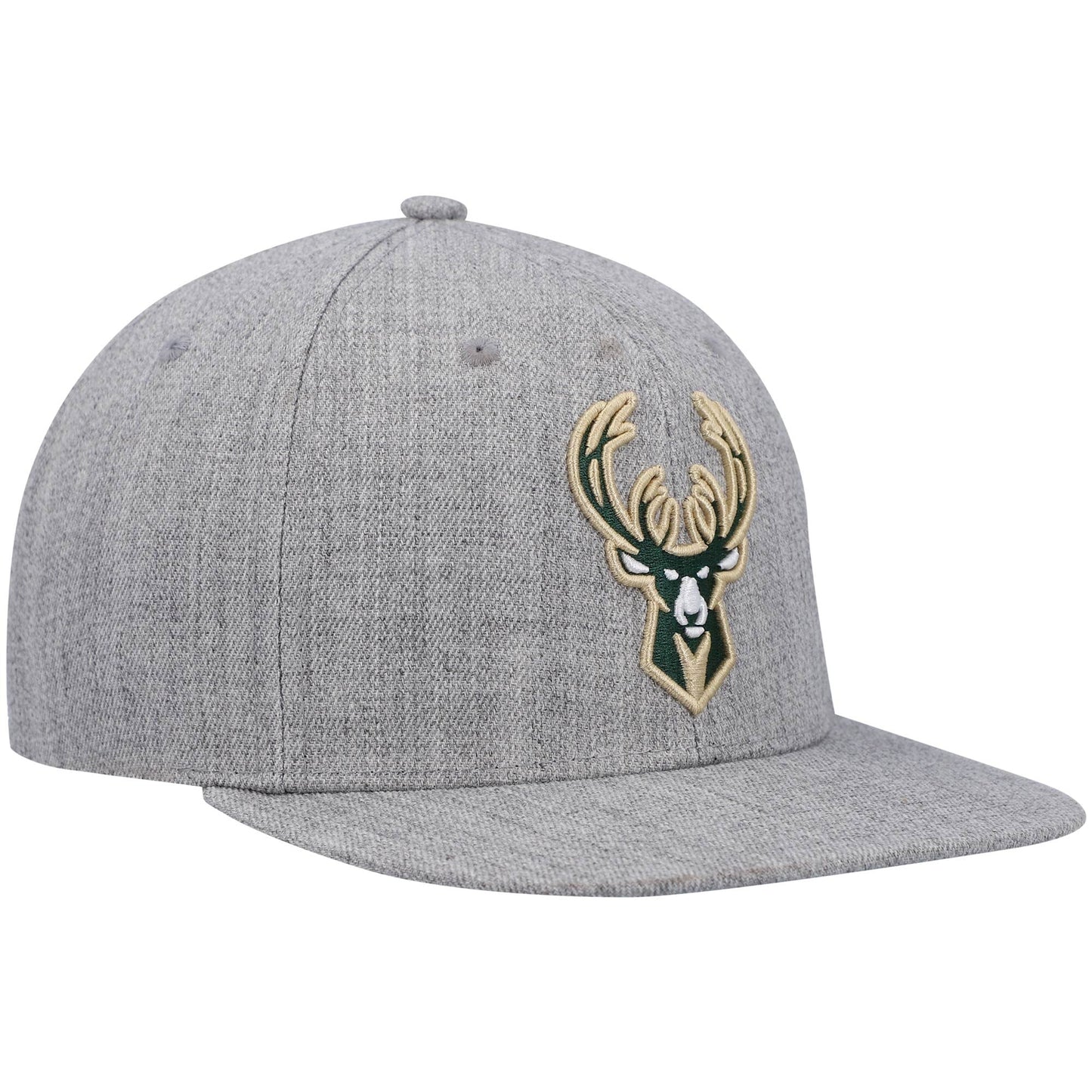Mitchell & Ness Men's NBA Team Heather 2.0 Snapback Bucks Heather