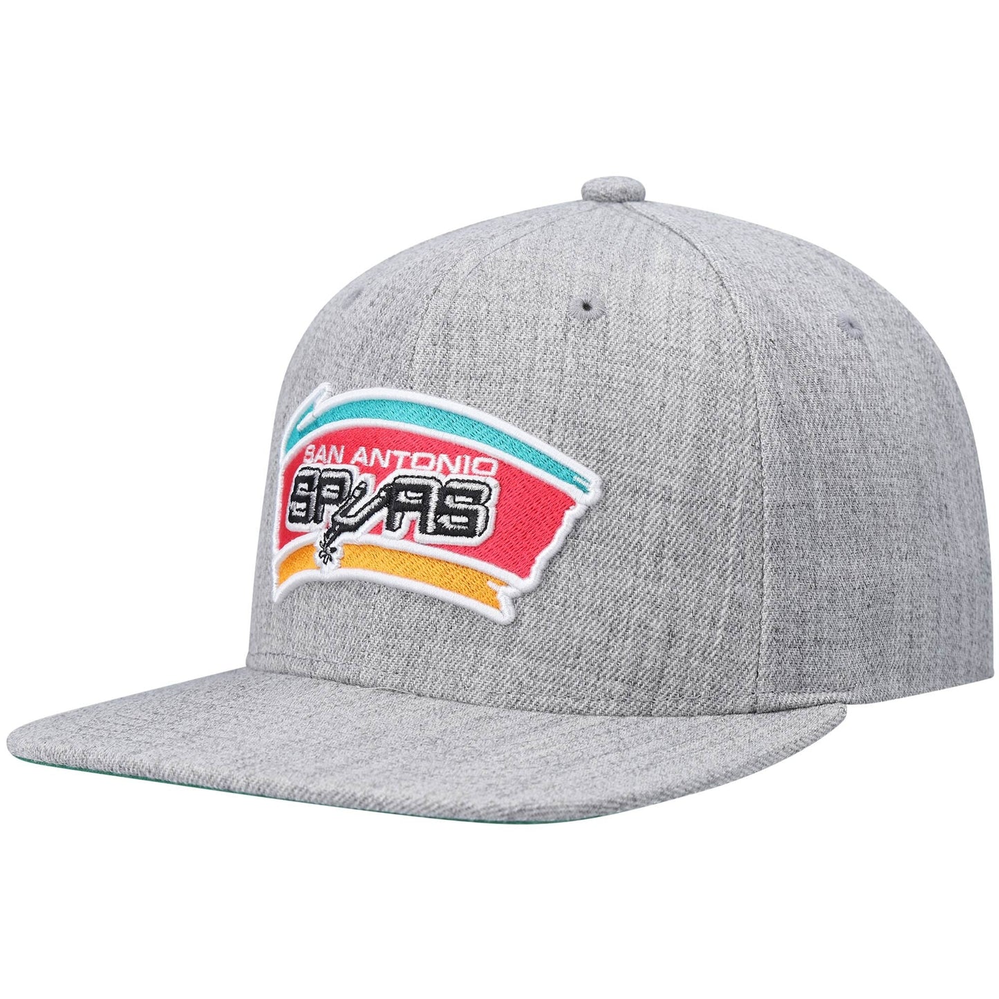 Mitchell & Ness Men's NBA Team Heather 2.0 Snapback Hwc Spurs Snapback Caps