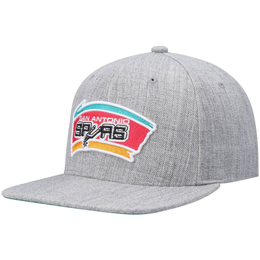 Mitchell & Ness Men's NBA Team Heather 2.0 Snapback Hwc Spurs Snapback Caps