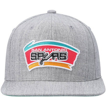 Mitchell & Ness Men's NBA Team Heather 2.0 Snapback Hwc Spurs Snapback Caps