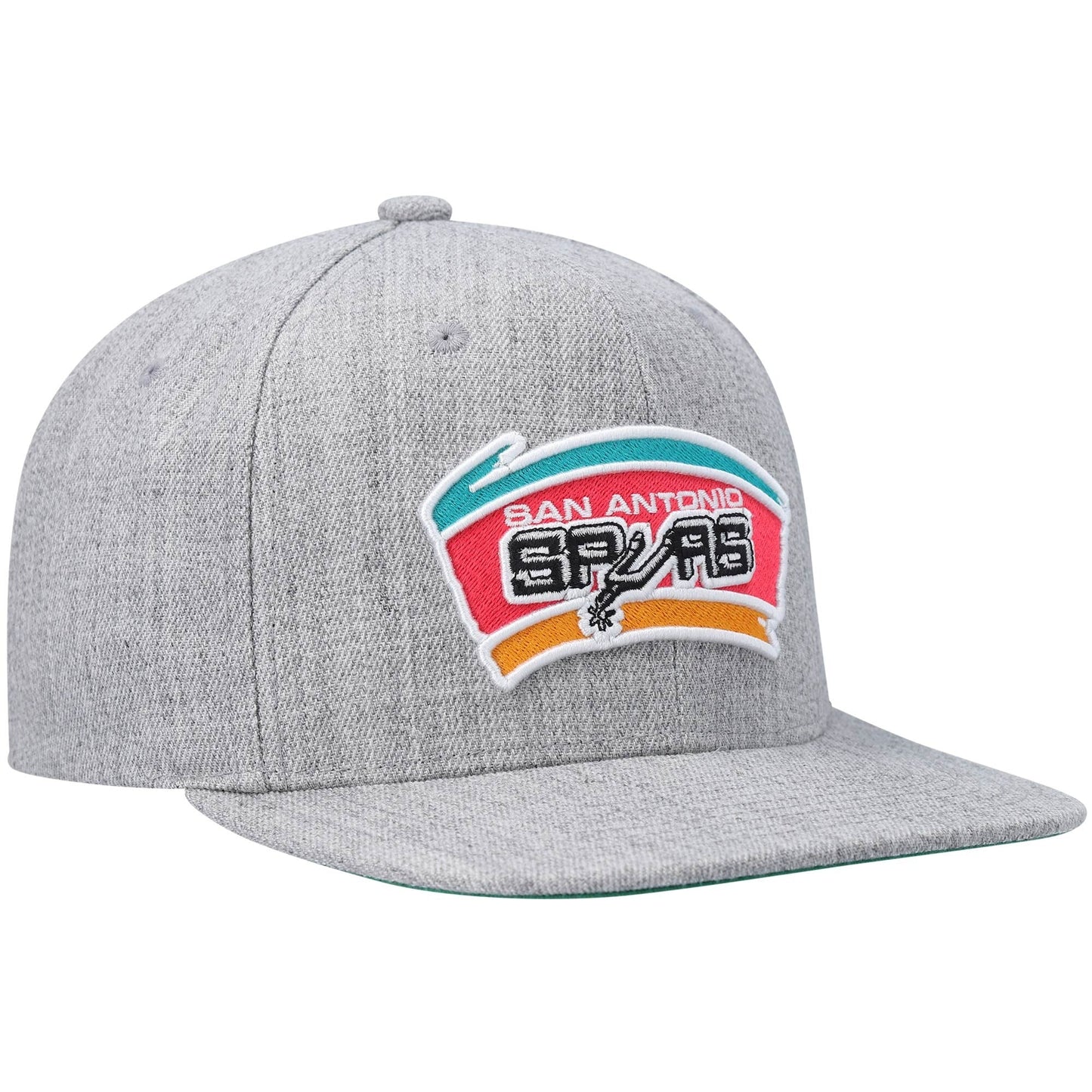 Mitchell & Ness Men's NBA Team Heather 2.0 Snapback Hwc Spurs Snapback Caps