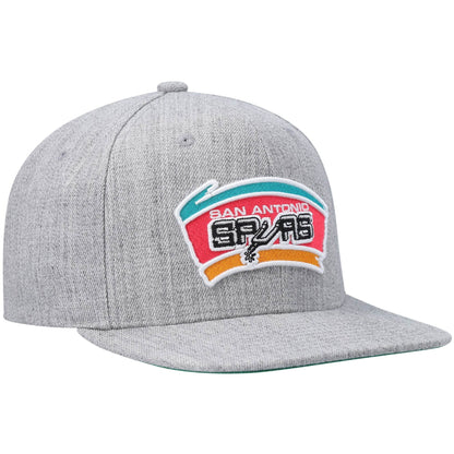 Mitchell & Ness Men's NBA Team Heather 2.0 Snapback Hwc Spurs Snapback Caps