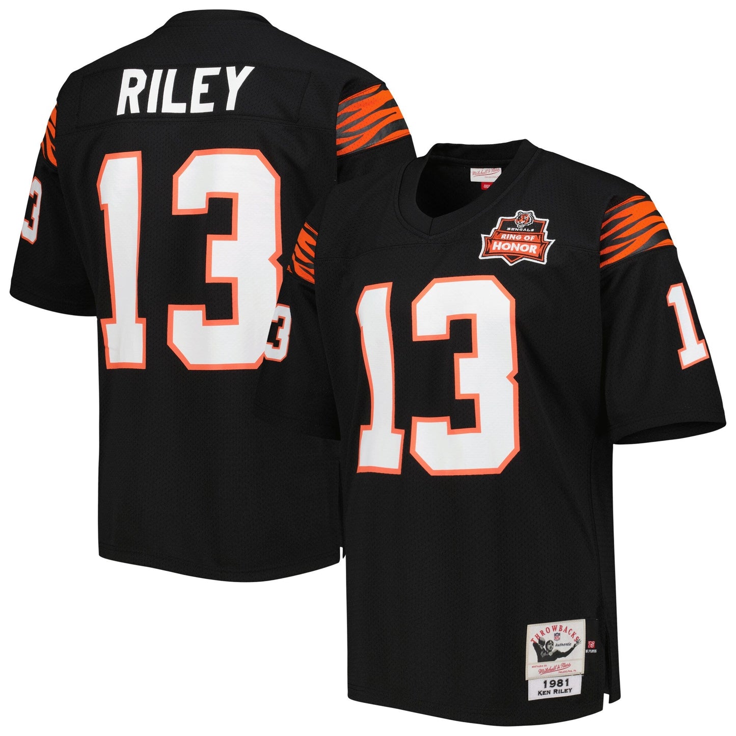 Mitchell & Ness Men's NFL Dark Jersey Bengals 1981 Ken Riley Jerseys