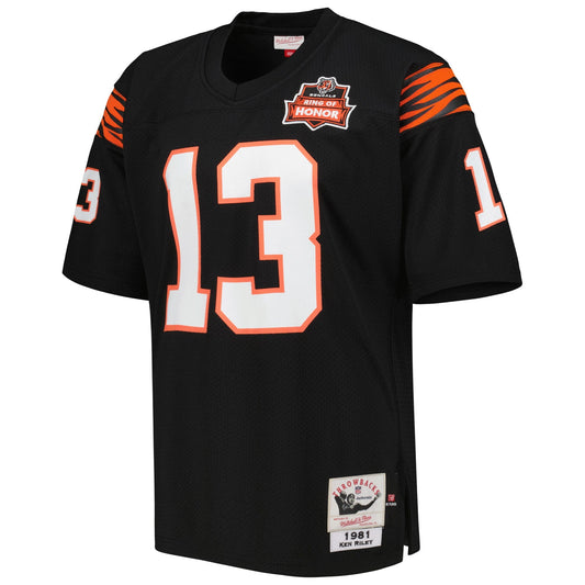 Mitchell & Ness Men's NFL Dark Jersey Bengals 1981 Ken Riley Jerseys