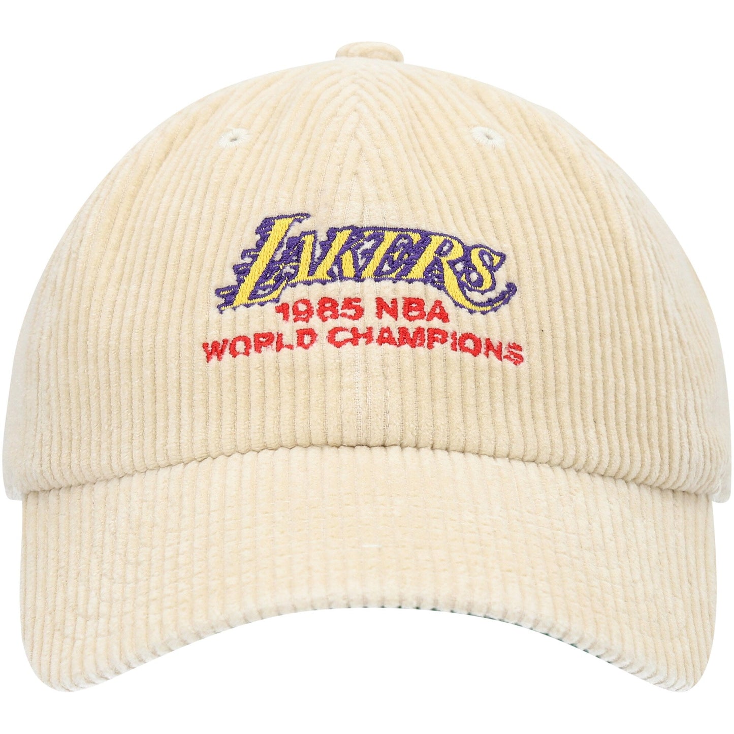 Men's Mitchell & Ness NBA 1985 World Champs Dad Strapback Hwc Lakers - Khaki