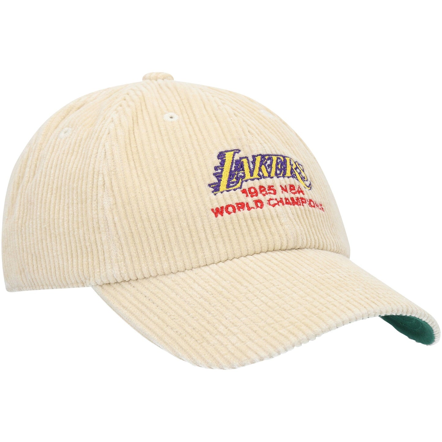 Men's Mitchell & Ness NBA 1985 World Champs Dad Strapback Hwc Lakers - Khaki